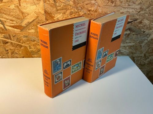 Michel Briefmarkenkataloge Übersee A-Z 2 Bände 1961