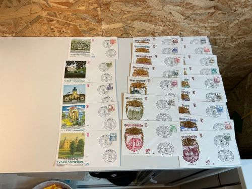 Berlin Burgen und Schlösser FDC komplett Ecke links unten