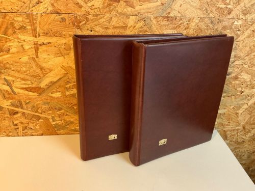 2 Safe Variant Alben in braunrot mit Hüllen für ETB