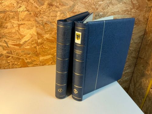 2 Leuchtturm Klemmbinder blau