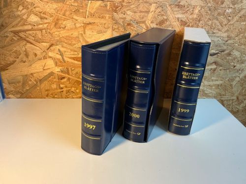 Dt. Post 3 ETB Alben mit Jahreszahlen am Rücken