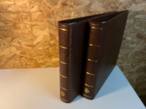 2 Leuchtturm Ringbinder in braun mit 13 Ring