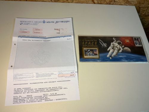 USA 25 Jahre Mondlandung (Beleg mit Endeavour geflogen)