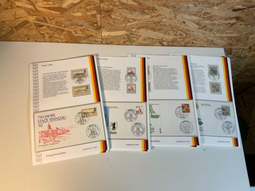 Berlin Jahrgang 1982 Ersttagssammelblätter (x+o+FDC) komplett