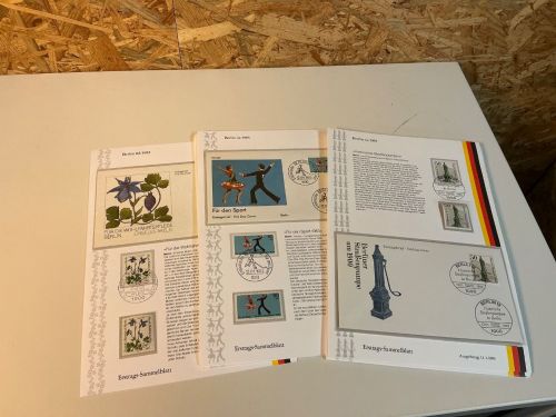 Berlin Jahrgang 1983 Ersttagssammelblätter (x+o+FDC) komplett