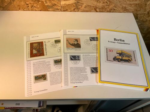 Berlin Jahrgang 1985 Ersttagssammelblätter (x+o+FDC) komplett
