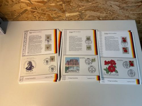 Bund Jahrgang 1982 Ersttagssammelblätter (x+o+FDC) komplett