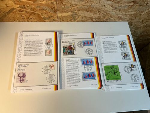 Bund Jahrgang 1989 Ersttagssammelblätter (x+o+FDC) komplett