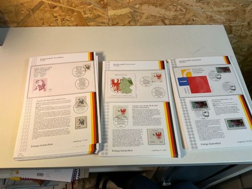 Bund Jahrgang 1992 Ersttagssammelblätter (x+o+FDC) komplett