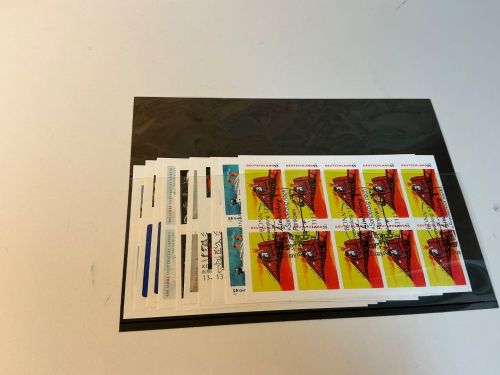 Bund Folienblatt 1-10 gestempelt komplett