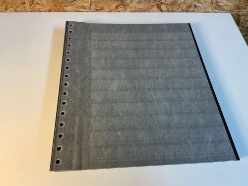 25 Kabe Astra Blätter schwarz / Klarsichtstreifen ungeteilt