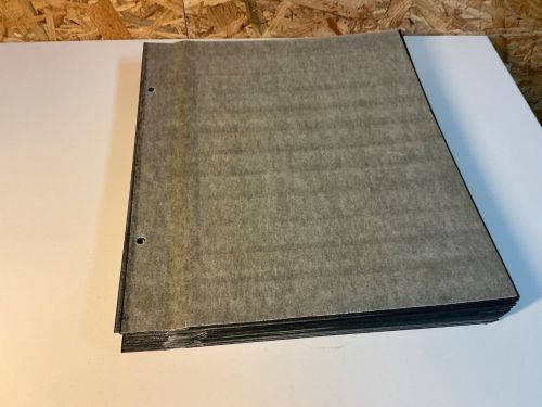 25 Kabe Astra Blätter schwarz / Klarsichtstreifen ungeteilt