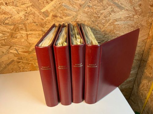 Numisbriefe, 4 bändige Sammlung mit über 95 Stück