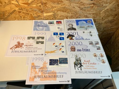 Bund Jubiläumsbriefe 1998-2001 komplett