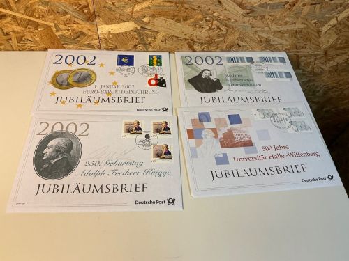 Bund Jubiläumsbriefe 2002 komplett