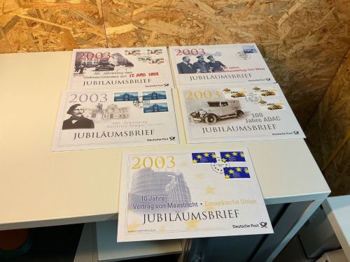 Bund Jubiläumsbriefe 2003 komplett