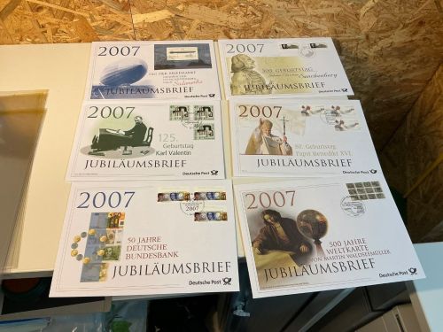Bund Jubiläumsbriefe 2007 komplett