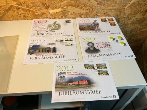 Bund Jubiläumsbriefe 2012 komplett
