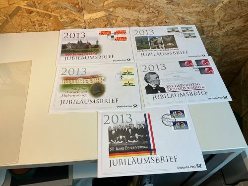 Bund Jubiläumsbriefe 2013 komplett