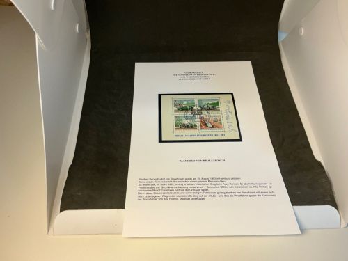 Berlin Block 3 mit Autogramm Manfred von Brauchitsch