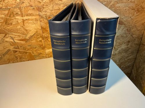 3 Borek Numisbriefe Binder mit 50 2er Hüllen