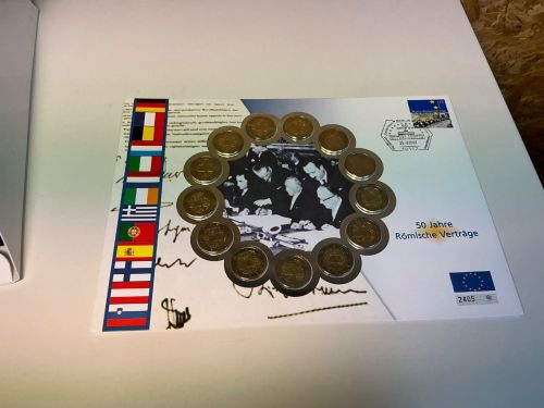 50 Jahre Römische Verträge 13x2€ Numisbriefe