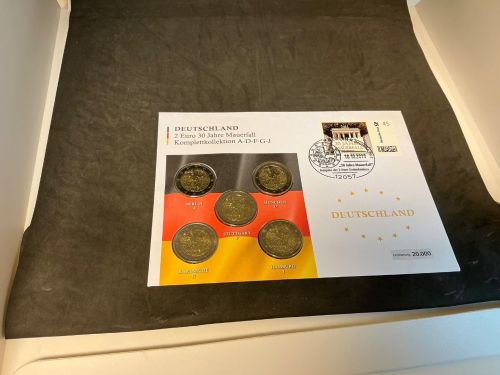 30 Jahre Mauerfall 5x 2€ Numisbrief