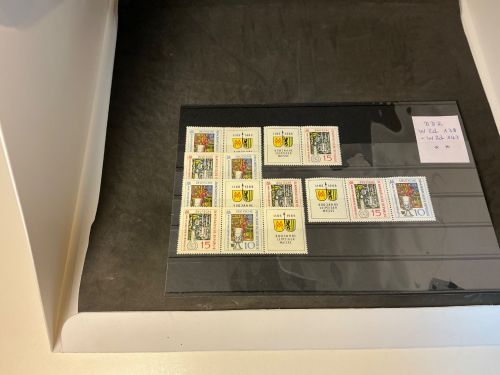 DDR Zusammendrucke Kombination Michel 1052-1053 postfrisch