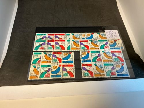 DDR Zusammendruck Kombination Michel 901-904 gestempelt