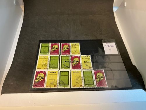 DDR Zusammendruck Kombination Michel 1365-1367 gestempelt