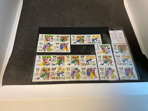 DDR Zusammendruck Kombination Michel 1450-1455 gestempelt