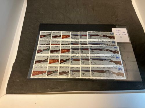 DDR Zusammendruck Kombination Michel 2376-2381 gestempelt