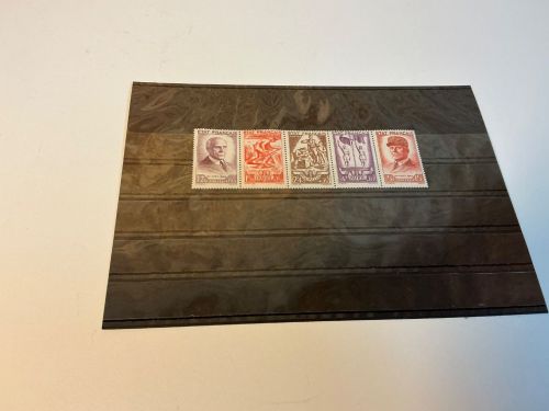 Frankreich Streifen Michel 589-593 Petain postfrisch