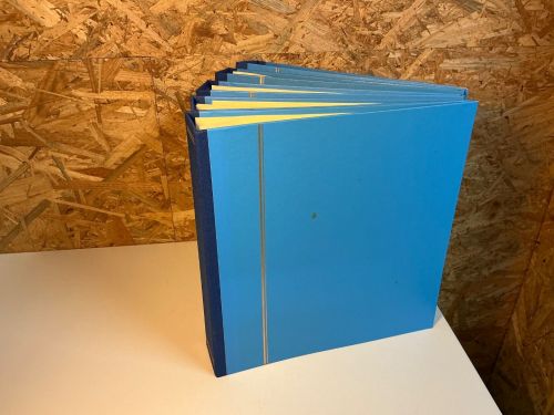 5 Schaubek Schraubdecken hellblau leicht fleckig