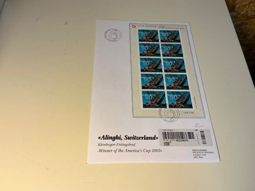 Schweiz FDC Kleinbogen 1831 gestempelt