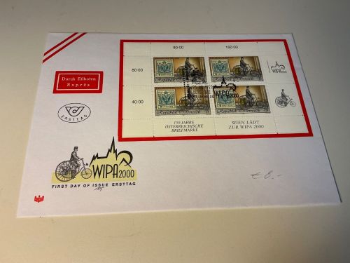 Österreich Michel 2222 Kleinbogen FDC Wipa