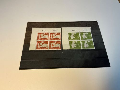 Bund Michel 232/33 Eckrand Viererblock oben links postfrisch