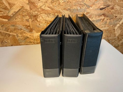 3 Kobra Briefalben in schwarz