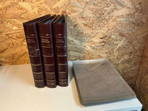 3 Stück Post Numisblatt Alben mit 80 Hüllen
