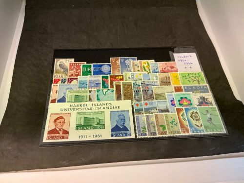 Island Jahrgang 1960-1964 postfrisch komplett