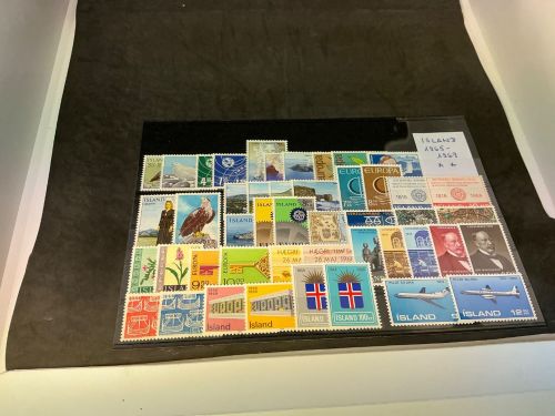Island Jahrgang 1965-1969 postfrisch komplett