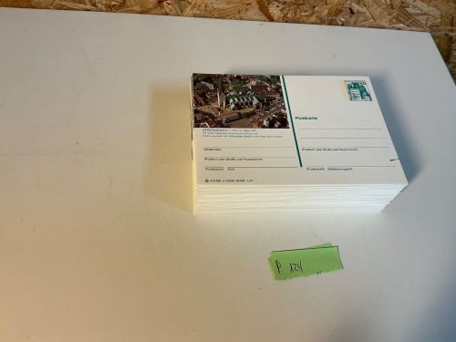 Bund Bildpostkarten P124 komplett, postfrisch, Burgen