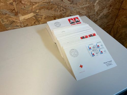 Schweiz 135 Viererblock FDC aus 1963-1992
