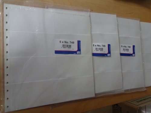 Safe 4 Packungen (18 Stück, 2 Blatt fehlen) Einsteckblatt 749 für Klemmkarten 8er