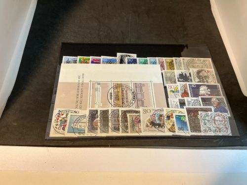 Bund Jahrgang 1986 gestempelt komplett, Vollstempel Frankfurt