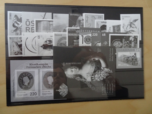 Österreich Schwarzdrucke Jahrgang 2017 21 Stück