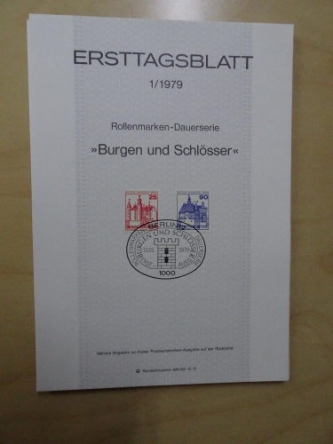 Berlin ETB Ersttagsblätter Jahrgang 1979 komplett