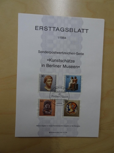 Berlin ETB Ersttagsblätter Jahrgang 1984 komplett
