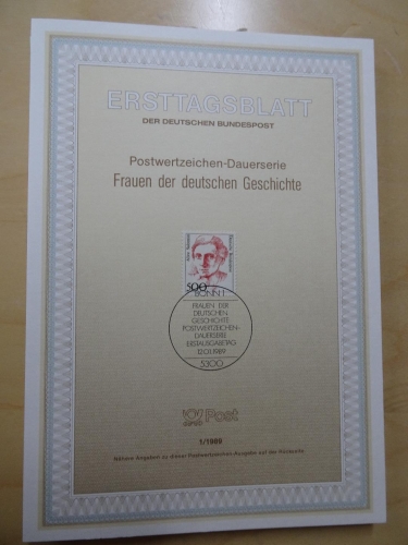 Bund ETB Ersttagsblätter Jahrgang 1989 komplett