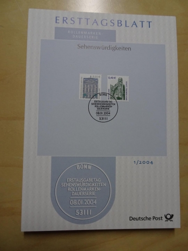 Bund ETB Ersttagsblätter Jahrgang 2004 komplett